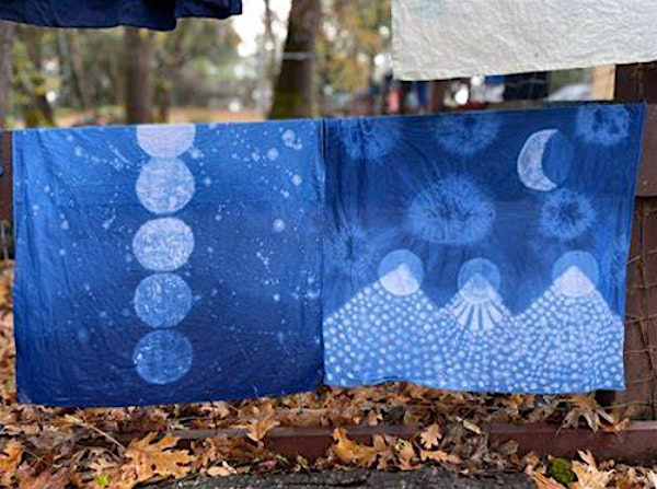 Natural Indigo Dyeing and Clay Paste Resist with Kristin Arzt | Fox Haven Organic Farm & Learning Center