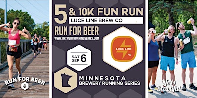 5k and 10k Beer Run x Luce Line Brew Co | 2025 MN Brewery Running Series | Luce Line Brewing