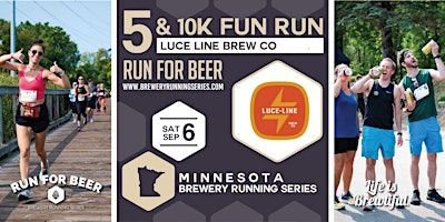 5k and 10k Beer Run x Luce Line Brew Co | 2025 MN Brewery Running Series | Luce Line Brewing