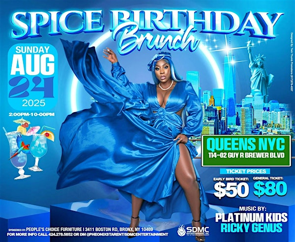 SPICE BIRTHDAY BRUNCH NY | 114-02 Guy R Brewer Blvd