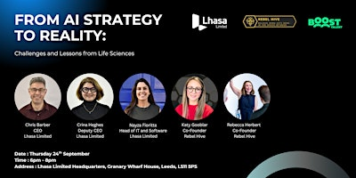 From AI Strategy to Reality: Challenges and Lessons from Life Sciences | Lhasa Limited