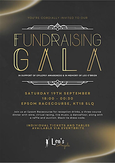 Leo’s Angels Black Tie Fundraising Gala | Epsom Downs Racecourse