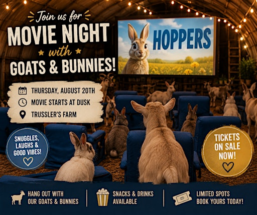 MOVIE  NIGHT WITH GOATS AND BUNNIES | 1291 Dalton Road, Timmins, ON, Canada