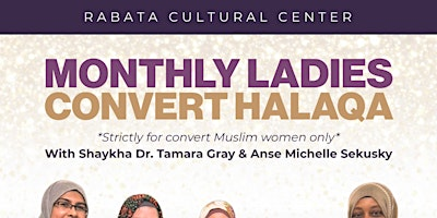 Monthly Ladies Convert Halaqah | Rabata Cultural Center & Bookshop