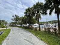 Stroll along Sentosa Cove boardwalk