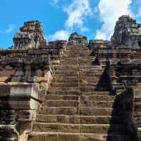 Historic Hindu temple with pyramid shape