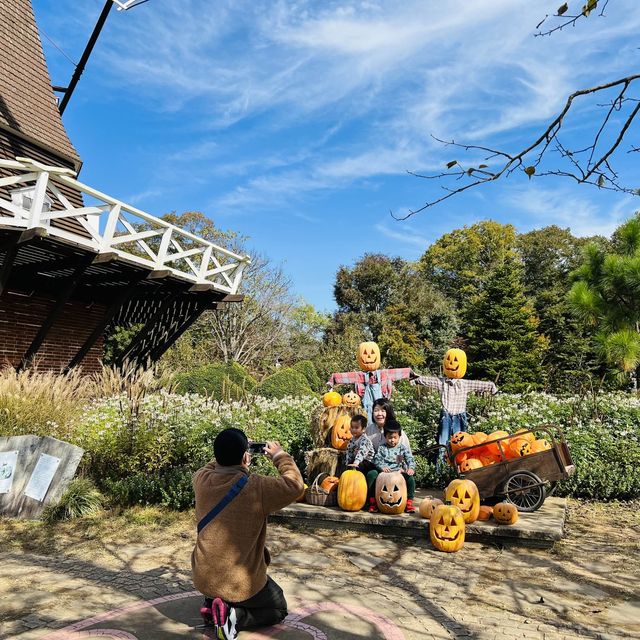 秋のアンデンセン公園ーとてもハロウィン！😂