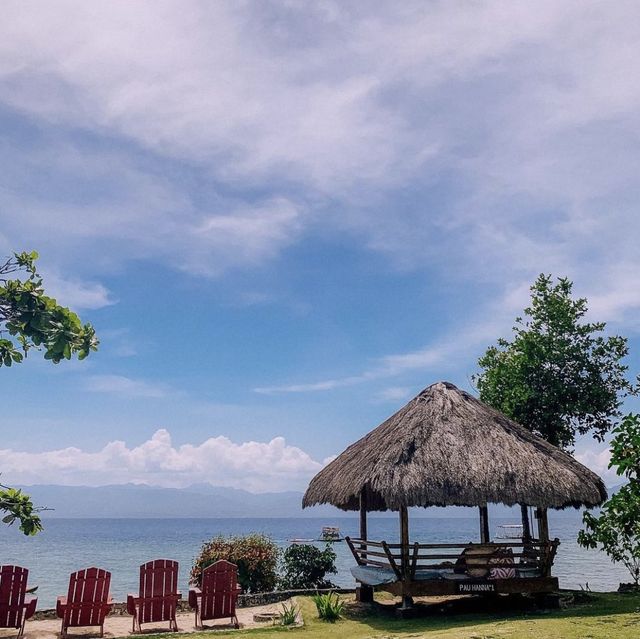 Staying in huts in Moalboal