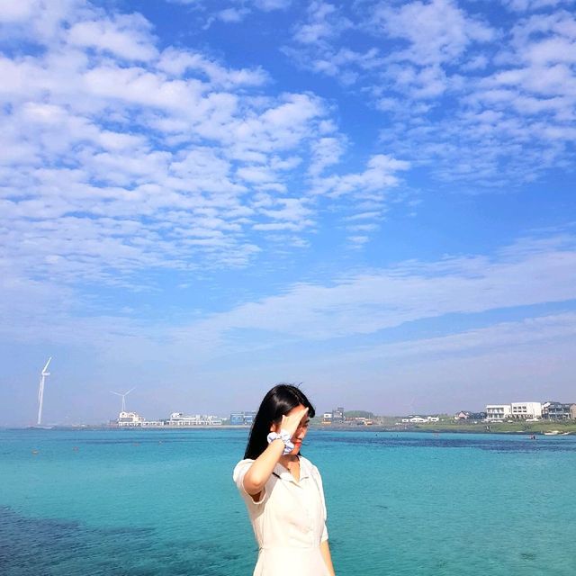 [월정리 해수욕장] 청량한 제주 바다가 펼쳐지는 곳