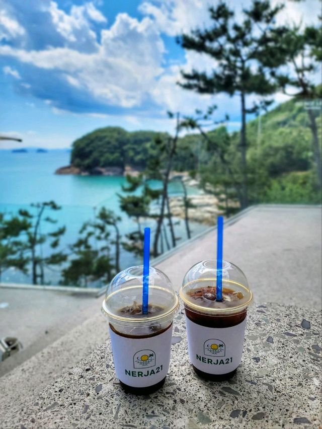 역대급 오션뷰 통영카페 네르하21💙