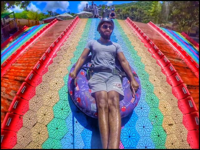 Rainbow slide at Daxiao Dongtian