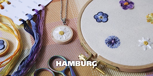 Embroider Tiny Flowers & Turn One into a Pendant | Bunsenstrasse 2