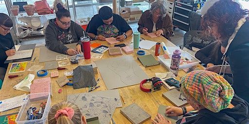 Meet the Artists and Letterpress Demo - Carved Impressions | Access Gallery
