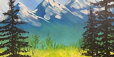 Springtime Mountain Meadow, a PAINT & SIP EVENT with Lisa | St Kieran Community Center for the Arts