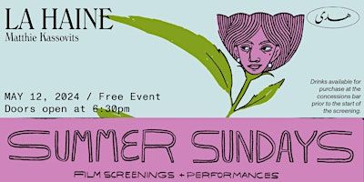 Summer Sundays @ Huda / La Haine Film Screening | Huda New Levantine Bistro