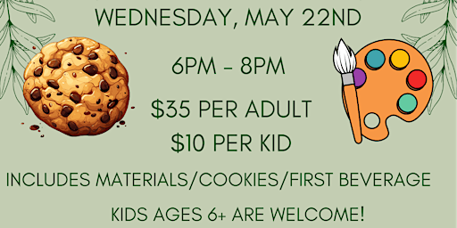 Cookies And Paint Class | The Little Fox Cafe and Bakery
