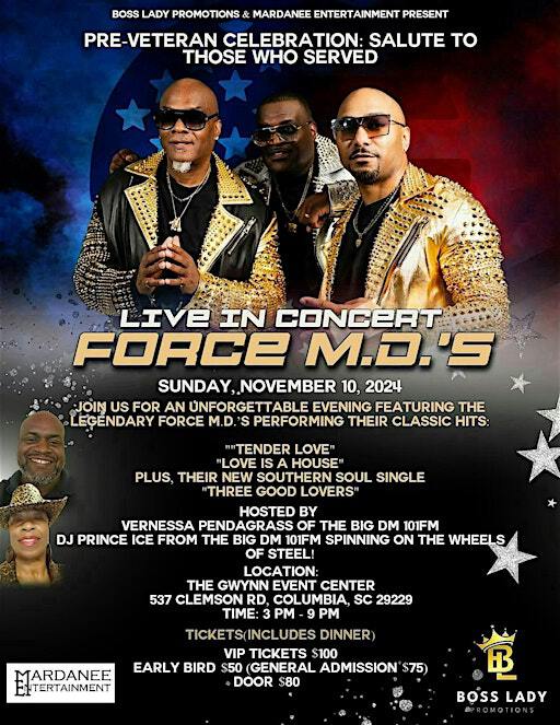 "The Force M.D.'s" Pre-Veterans Celebration: Salute to Those Who Served | The Gwynn Event Center