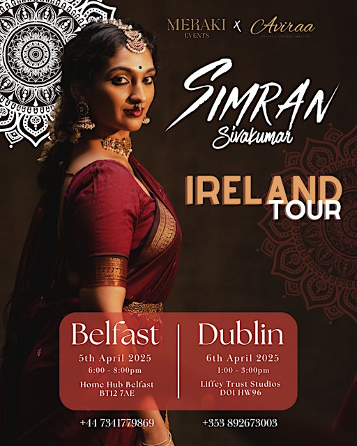Simran Sivakumar Semi-Classical Dance Workshop Dublin | Dublin Studio