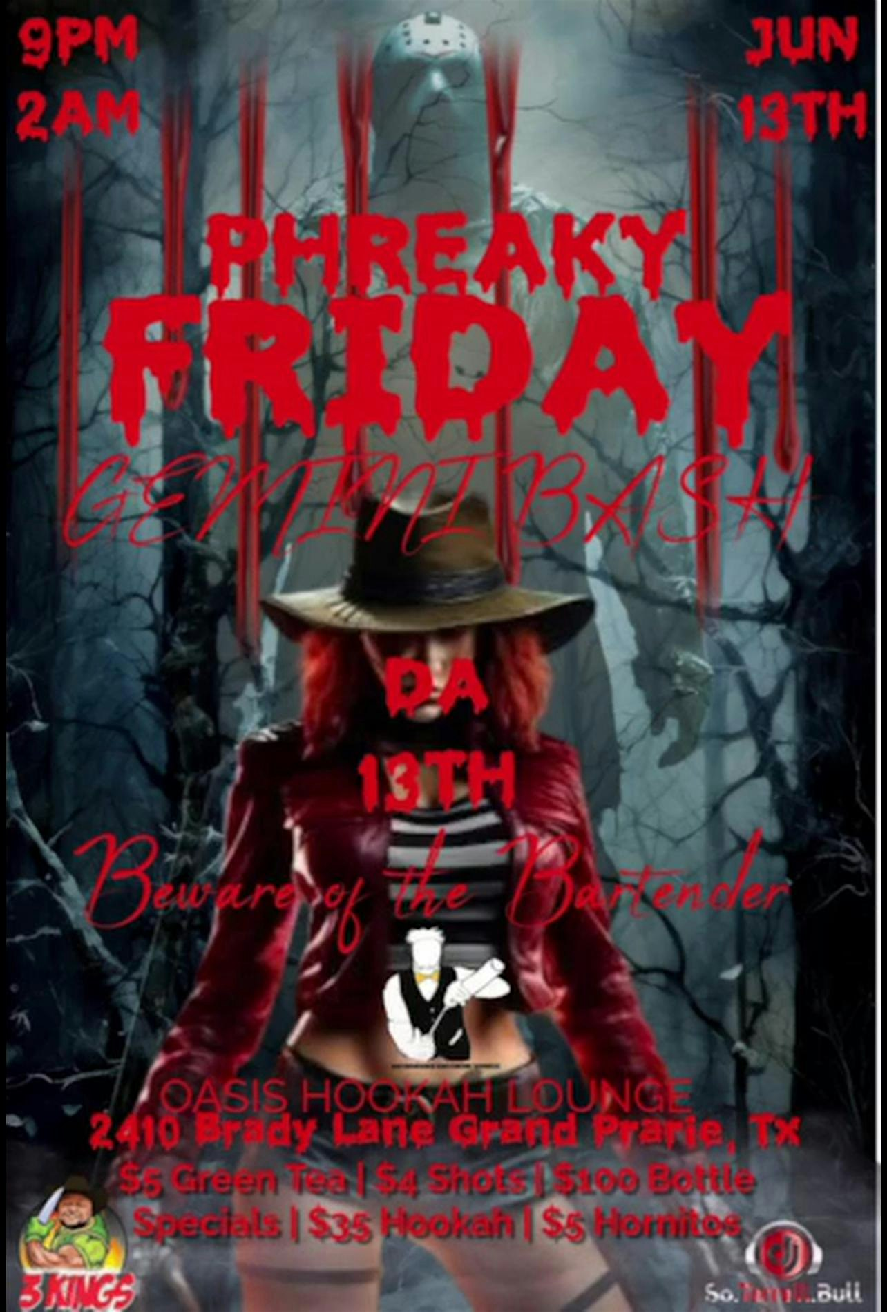 PHREAKY Friday Halloween Gemini Bash | 2410 Brady Ln