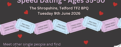 Speed Dating (35-50 year olds) | The Shropshire Golf Centre
