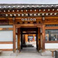 Cafe Onion @Anguk คาเฟ่สไตล์บ้านโบราณเกาหลี