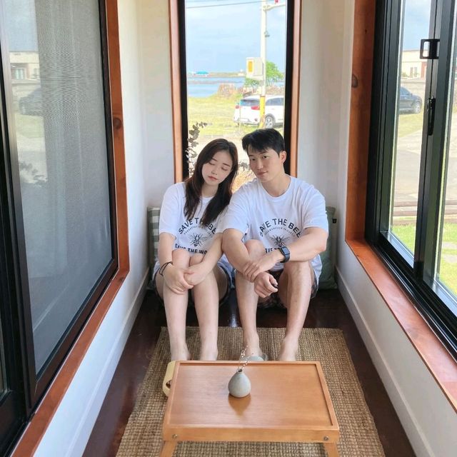 제주 조천 숙소 , 야외 자쿠지 + 솥뚜껑 바베큐 를 한번에 즐길 수 있는 " 빈도롱이 "