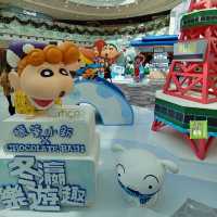 同蠟筆小新一齊滑雪合照將軍澳MCP
