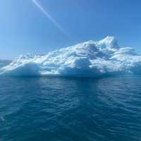 Beautiful Blue Icebergs in open sea!