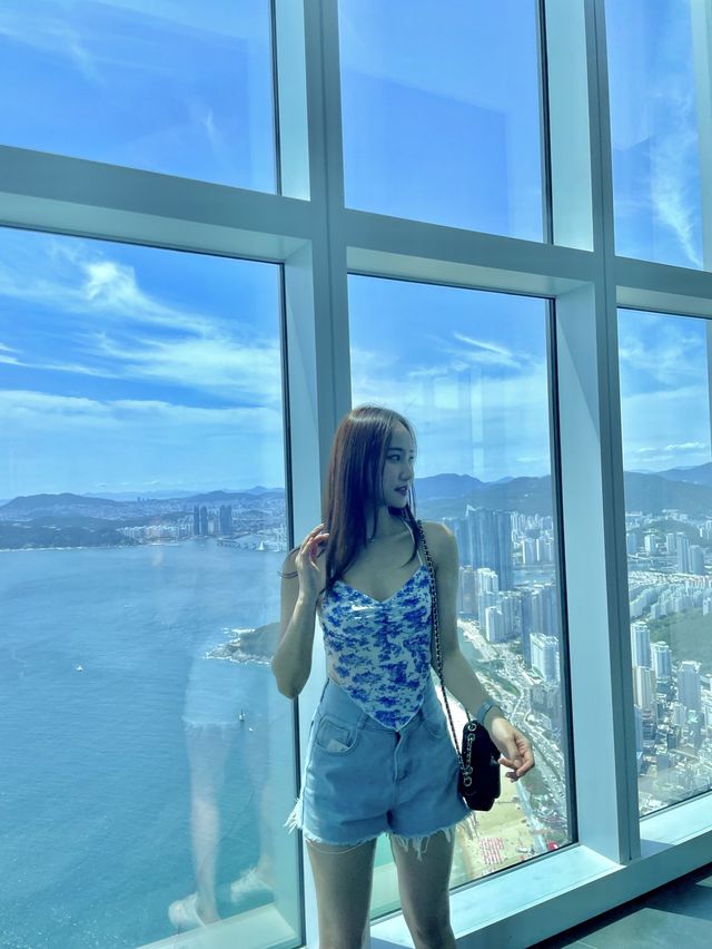 속이 뻥 뚫리는 부산의 풍경을 볼 수 있는 부산 엑스더스카이🤍