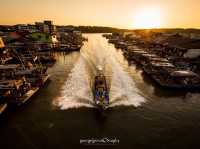 Sunset by Kuala Sepetang Fishing Village