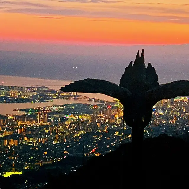 神戶夜景 - 和香港完全唔同嘅感覺