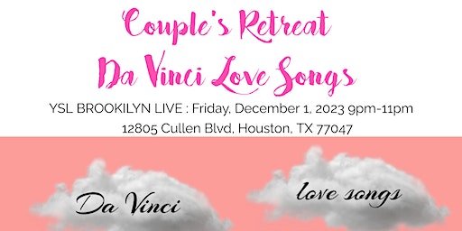 Couple’s Retreat Da Vinci Love Songs | Big K’s Sports Bar and Grill, Cullen Boulevard, Houston, TX, USA