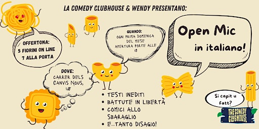 Facce da Mandillä • Open Mic in Italiano | The Comedy Clubhouse