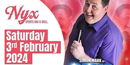 Simon Mark as Peter Kay | Nyx Sports Bar & Grill