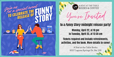 Midnight Release Party: Emily Henry's "Funny Story" | A Seat at the Table Books