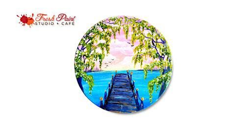 In-Studio Paint Night – Summer Pier Acrylic Painting | Fresh Paint Studio + Cafe Toronto