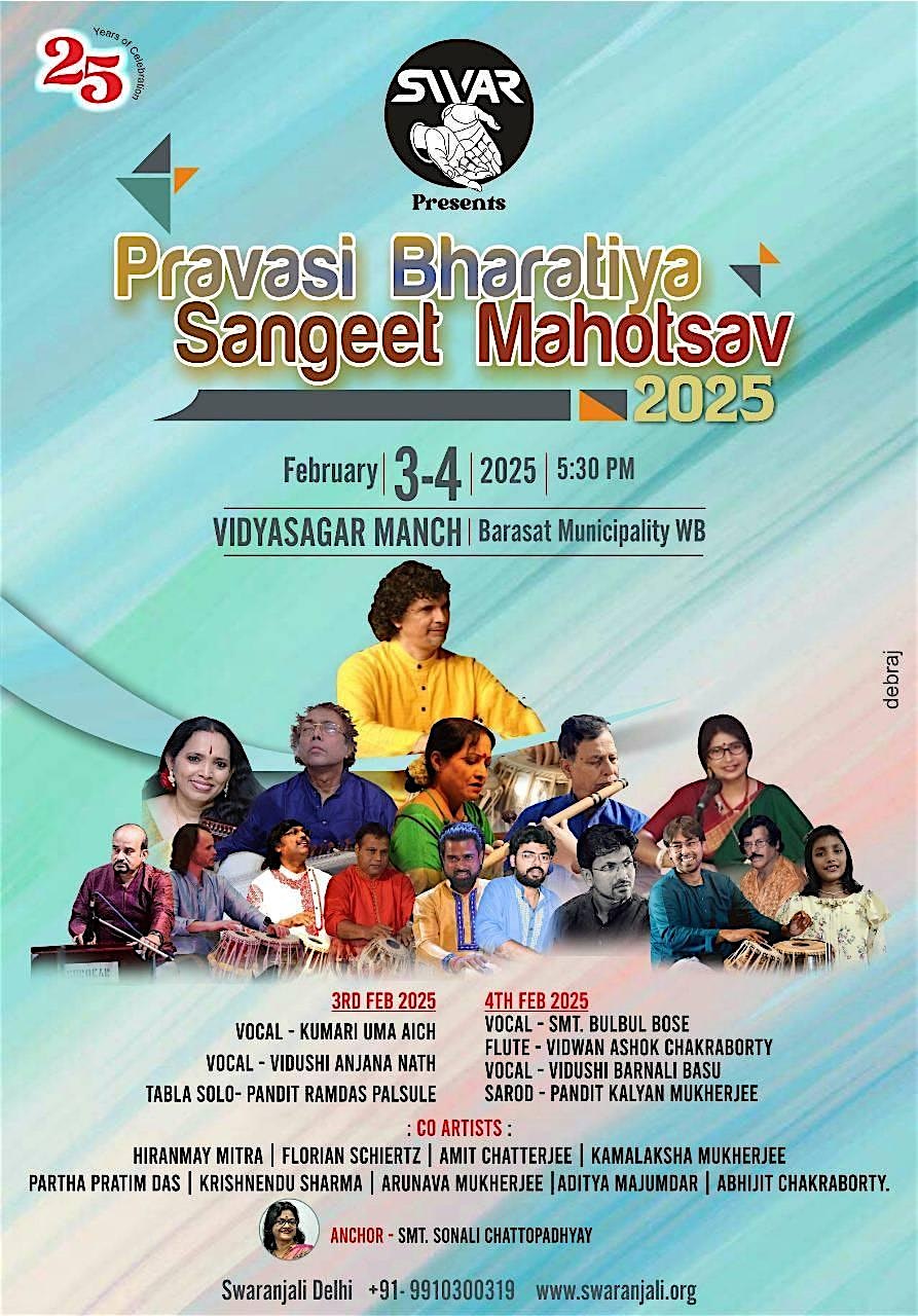 Pravasi Bharatiya Sangeet Mahotsav 2025 by Swaranjali Delhi | Barasat Municipality