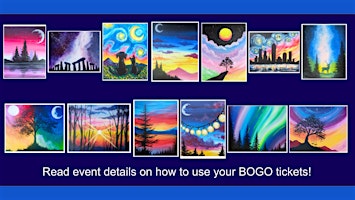 Cocktails and Canvas: Night skies (All tickets are BOGO!) | Four Finger Distillery