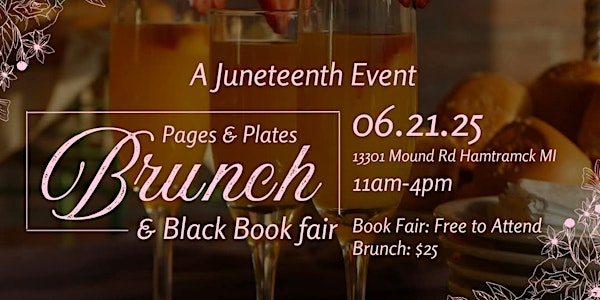 Plates & Pages | Black Book Fair & Brunch | 13301 Mound Rd