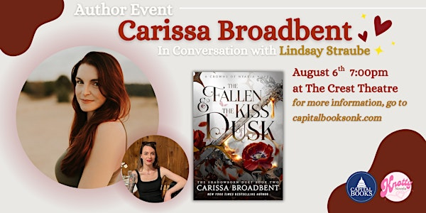 Carissa Broadbent on Tour - The Fallen & The Kiss of Dusk | Crest Theatre