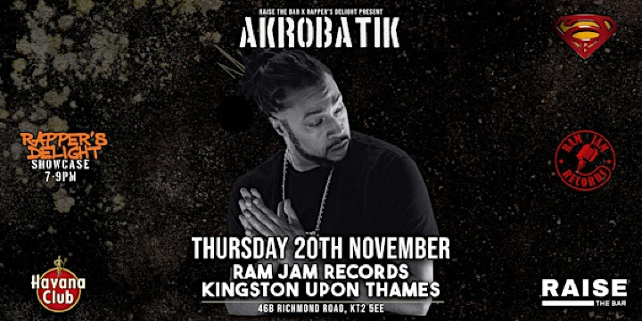 Akrobatik Live @ Ram Jam Records - Thursday 20th Nov 2025 | Ram Jam Records