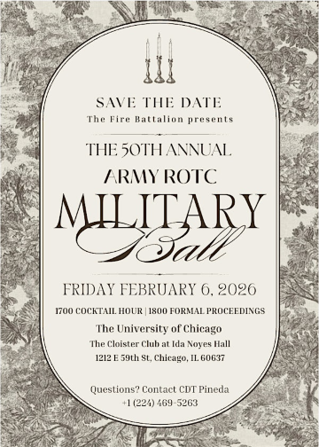 50th Annual Army ROTC Military Ball | Ida Noyes Hall