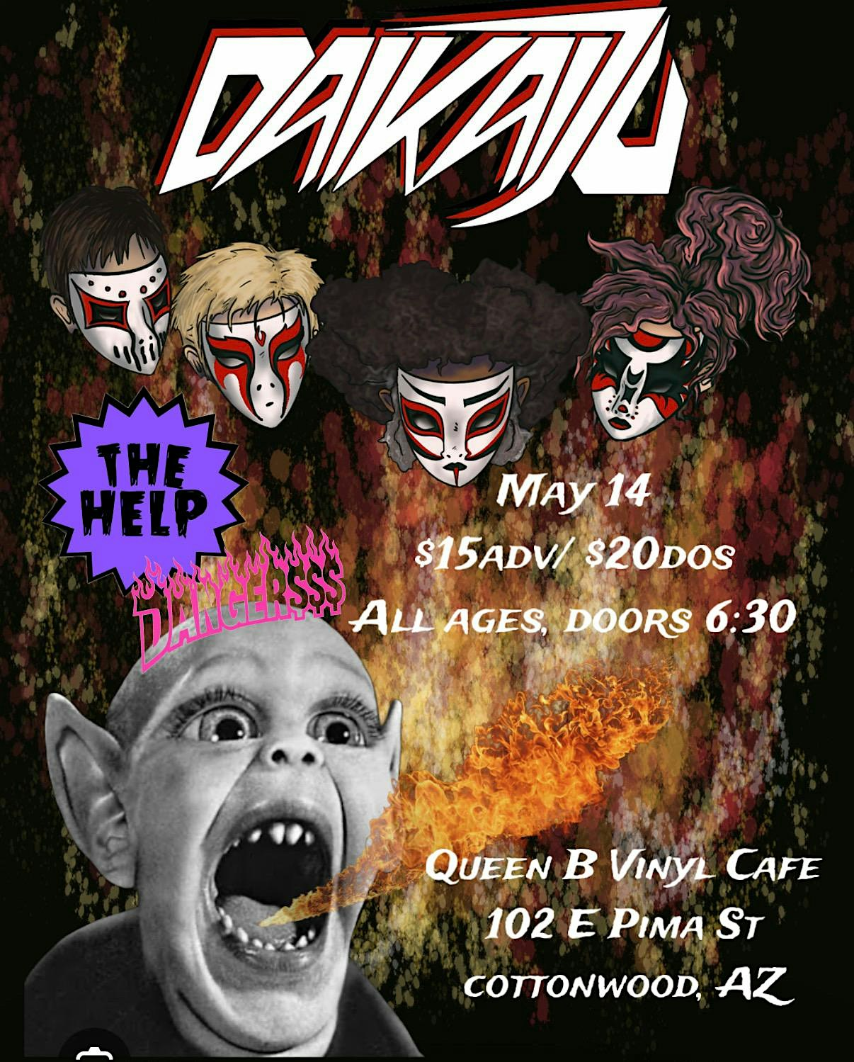 Surf Punk Team Daikaiju attacks Queen B! | Queen B Vinyl Café