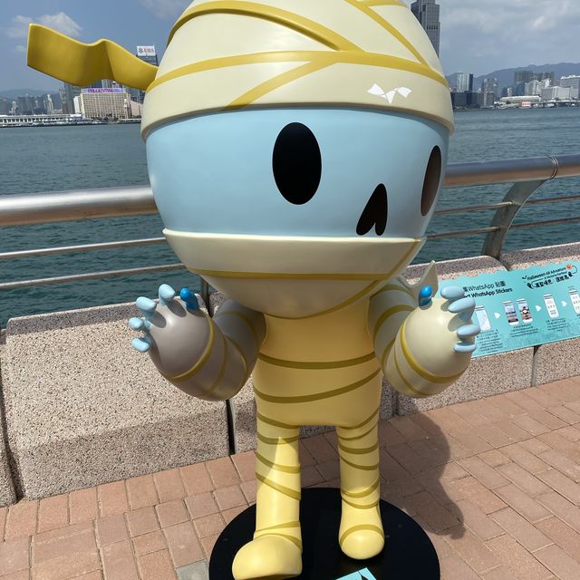 充滿卡通氣息的灣仔會展中心