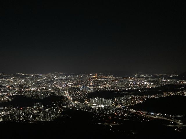 대전 시내가 한눈에 보이는 [식장산전망대]