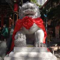 🇭🇰 Touching the lion statues