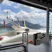 Ferry from Lumut to Pangkor, nice views 