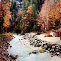 The beautiful natural wonder Partnach Gorge