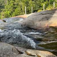 Enjoy dipping my feet into 7 Wells Langkawi!