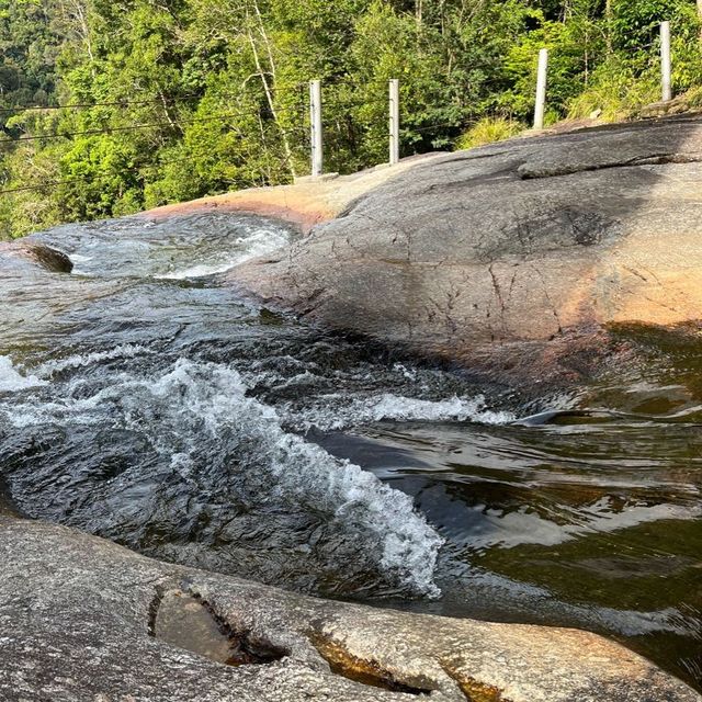 Enjoy dipping my feet into 7 Wells Langkawi!